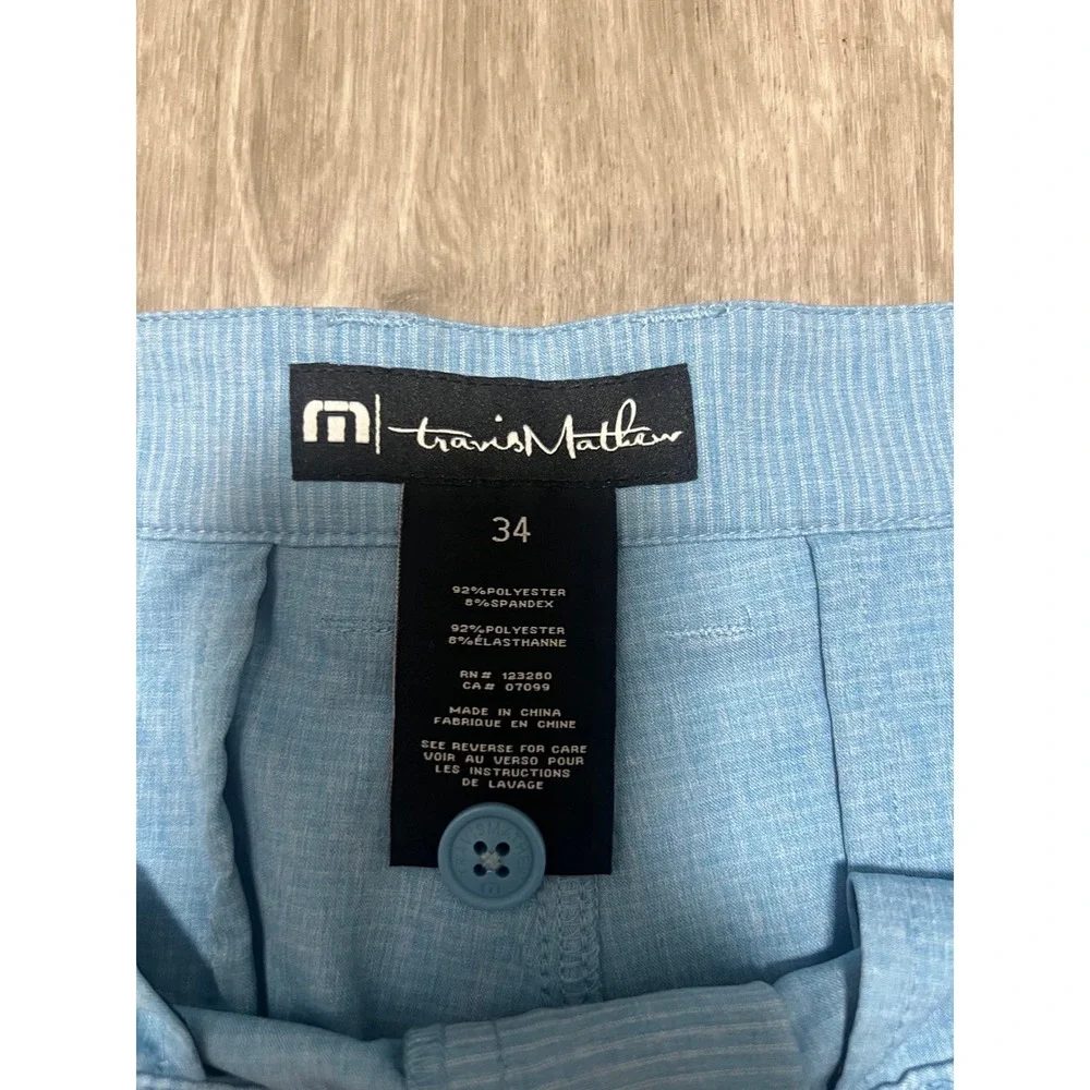 Travis Mathew‎ Golf Shorts light blue, men's 34, like new